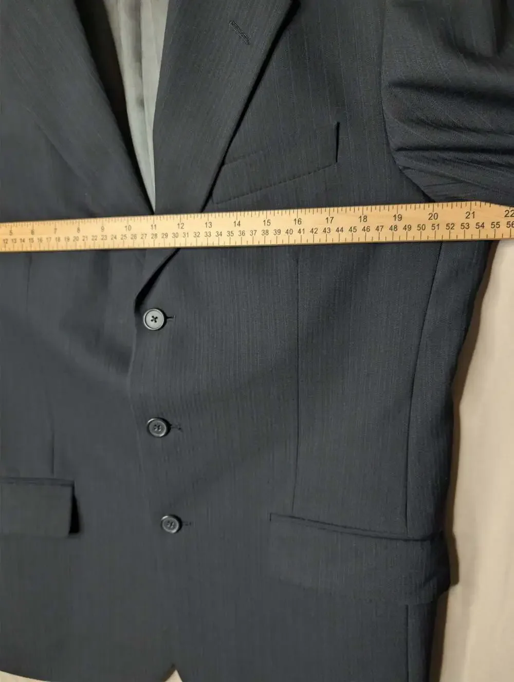 Tallia Uomo Men's Pinstripe 100% Wool 3-Button Blazer Sport Coat size 40